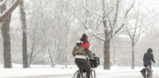 A scuola in bicicletta, senza paura del freddo!